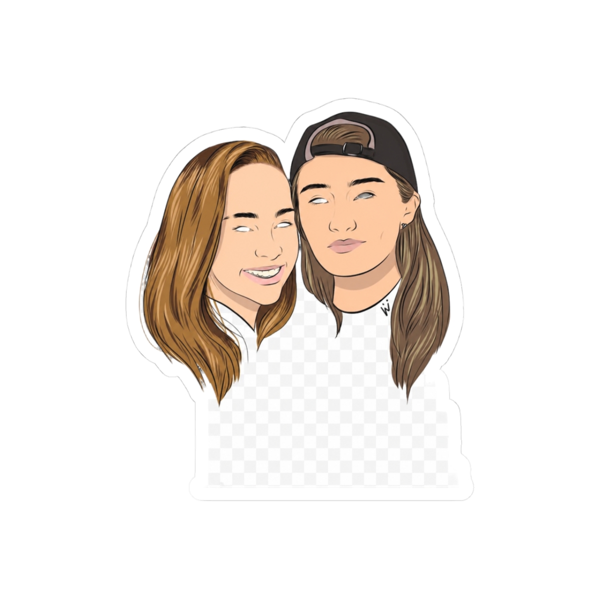 Jaidyn and Karol Cute Names Adorable Sticker - Official stickers merchandise