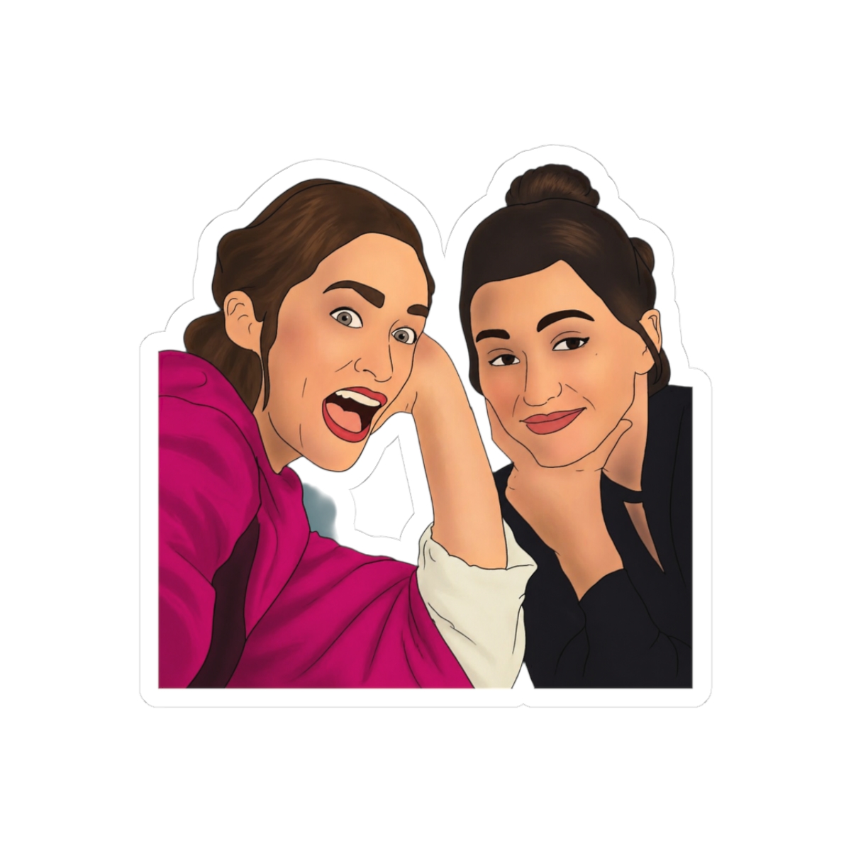 Kat Barrell Melanie Scrofano Wynonna Earp Charming Portrait Sticker - Official stickers merchandise