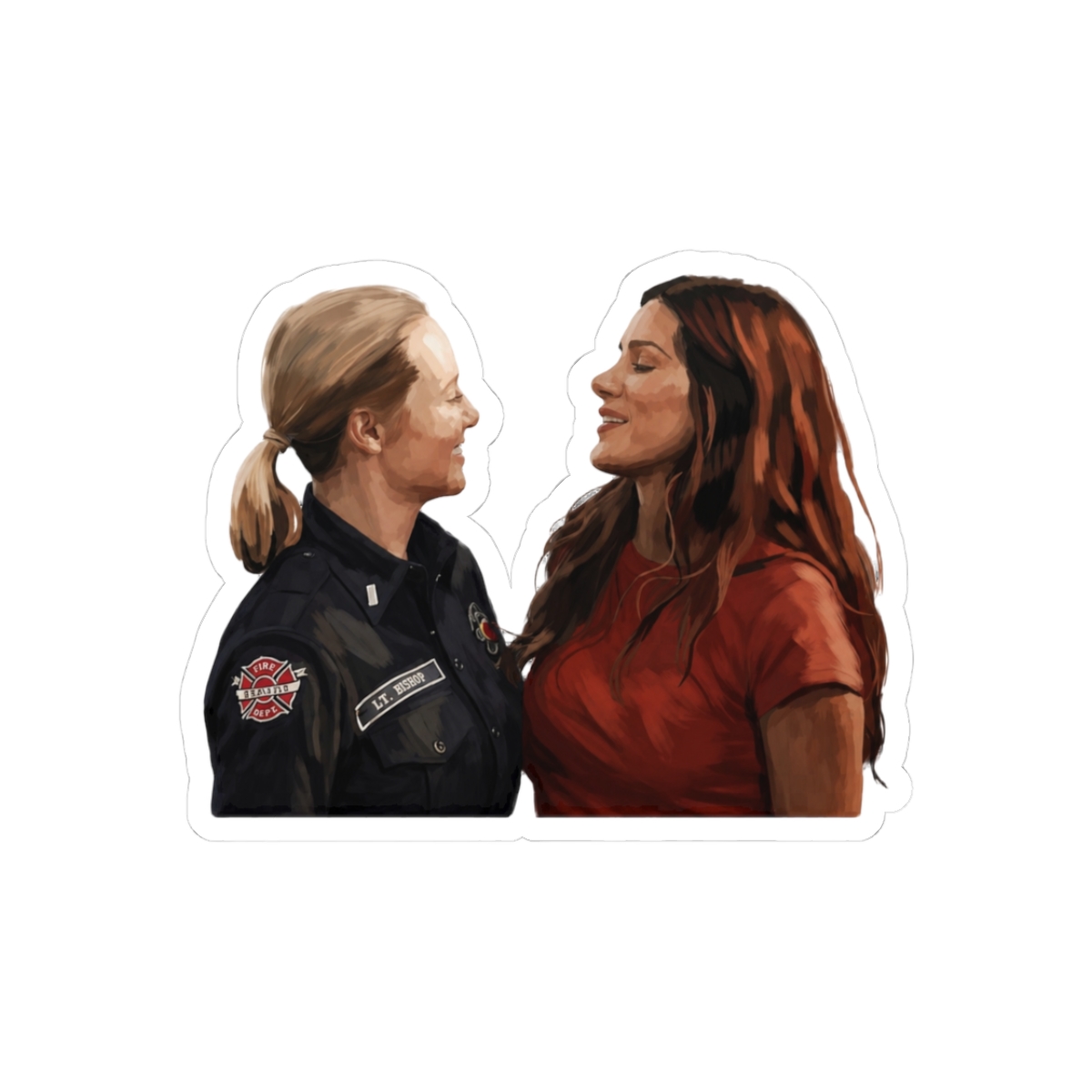 Maya and Carina 5x03 Station 19 Shippers Sticker - Official stickers merchandise