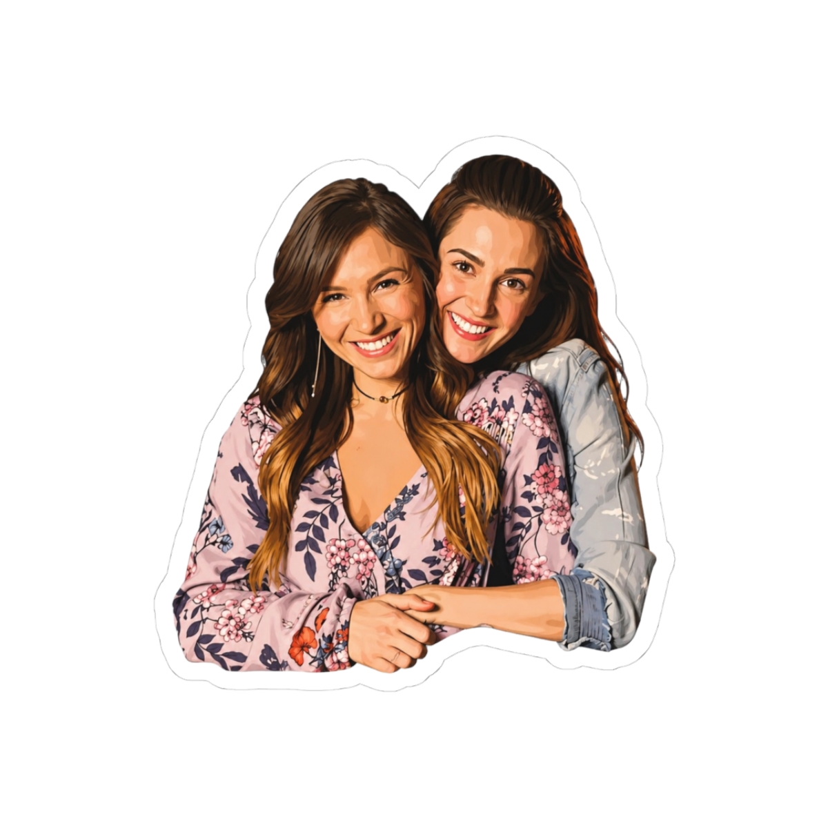 Wayhaught Cute Adorable Wynonna Earp Ship Sticker - Official stickers merchandise